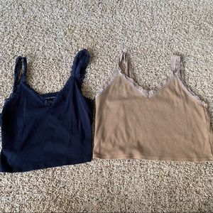 2 NWOT American Eagle Matching Lace Camisoles